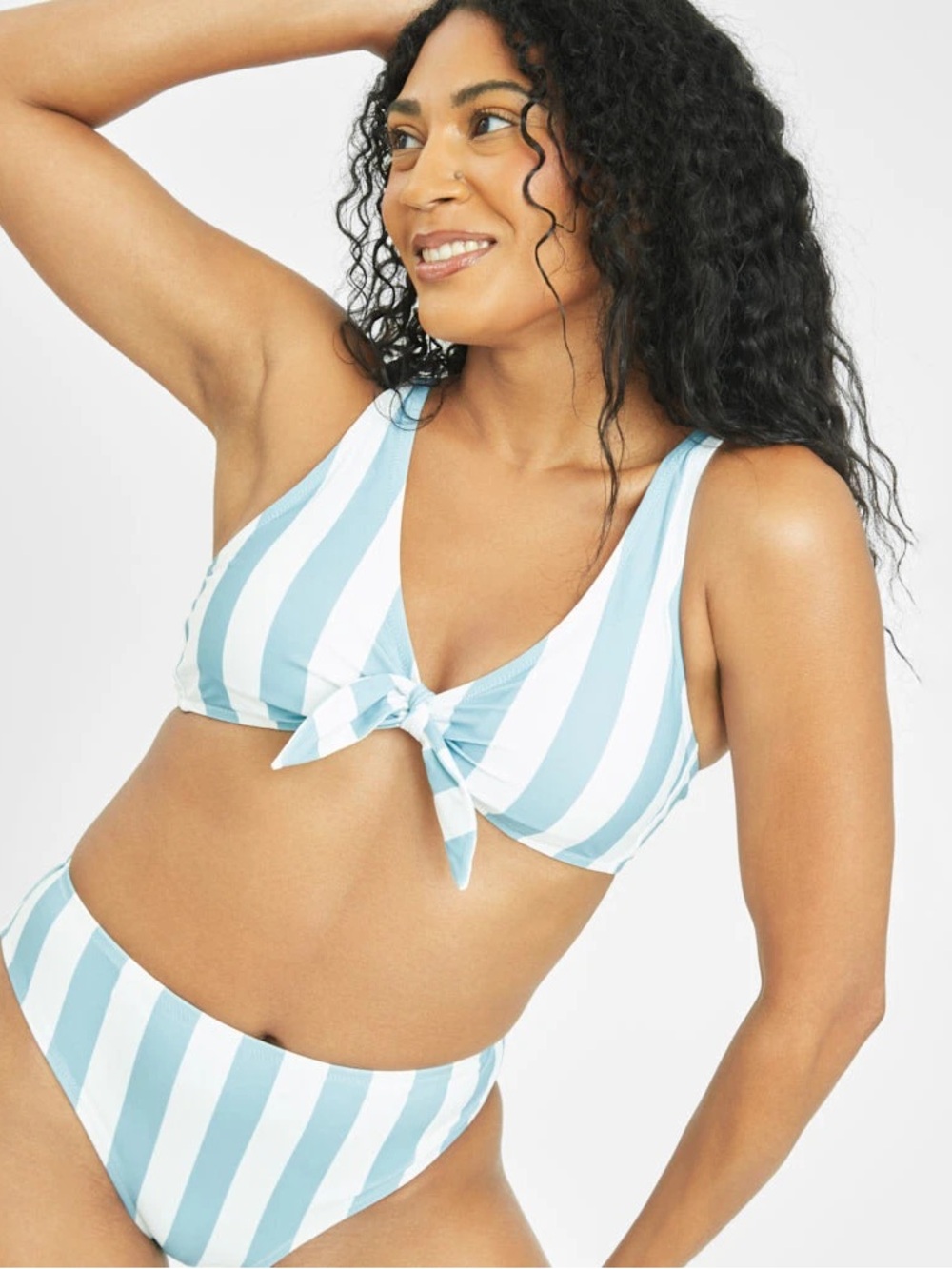 Lively The Swim Plunge Bralette: Cabana Stripe